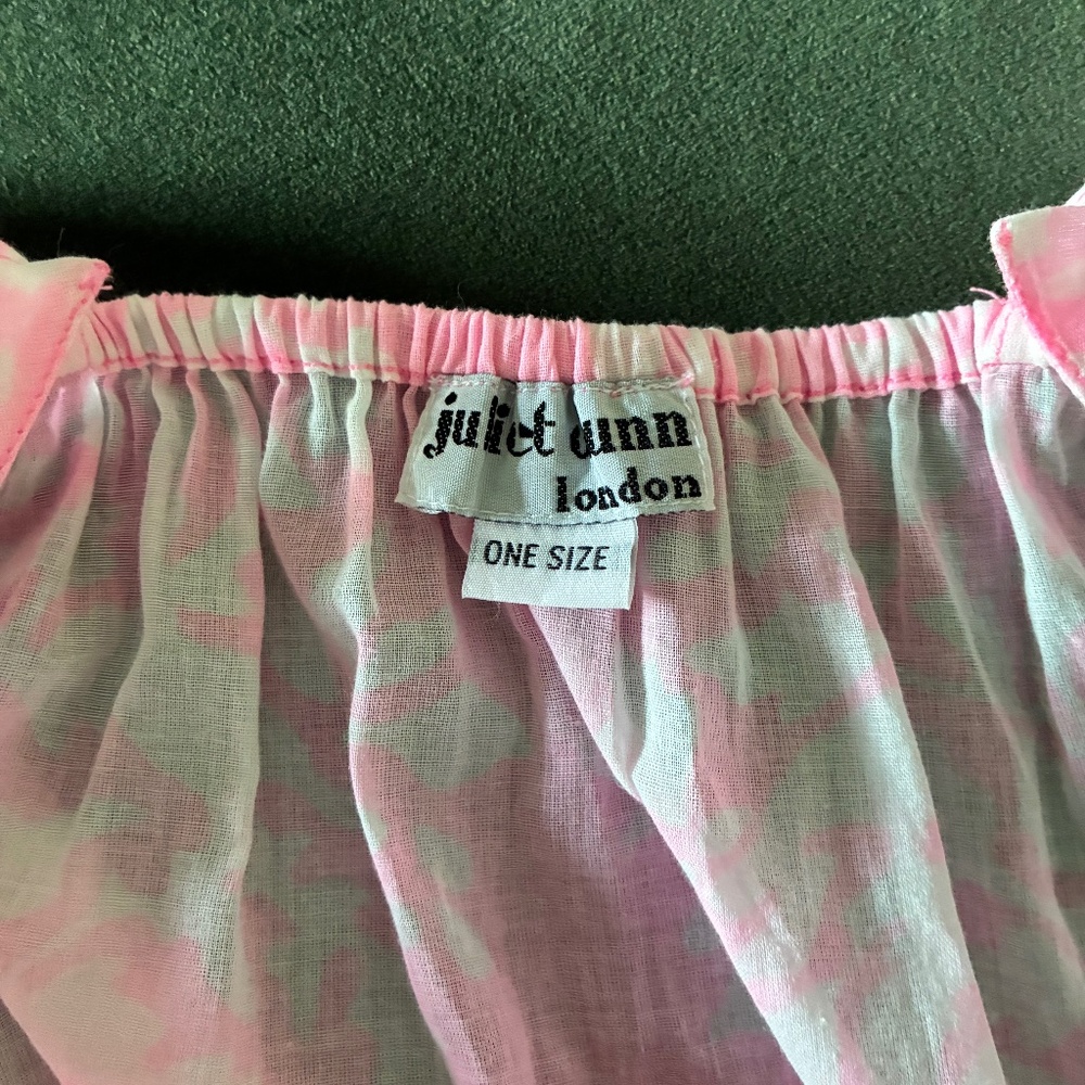 Juliet Dunn pink and white cotton vneck maxi dress - Picture 12 of 16
